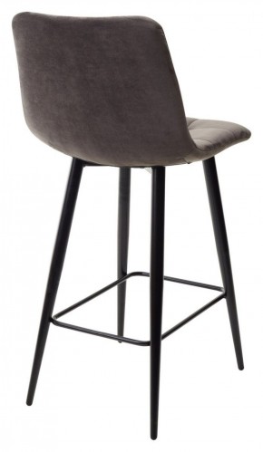 Полубарный стул CHILLI-QB графит #14, велюр / черный каркас (H=66cm) М-City в Нефтекамске - neftekamsk.ok-mebel.com | фото 4