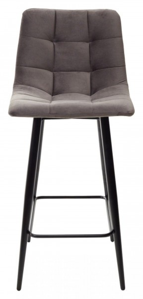 Полубарный стул CHILLI-QB графит #14, велюр / черный каркас (H=66cm) М-City в Нефтекамске - neftekamsk.ok-mebel.com | фото 5