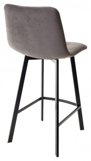 Полубарный стул CHILLI-QB SQUARE графит #14, велюр / черный каркас (H=66cm) М-City в Нефтекамске - neftekamsk.ok-mebel.com | фото 3