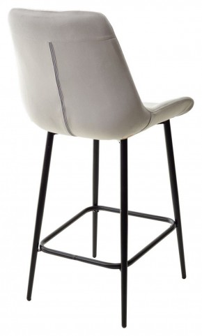 Полубарный стул ХОФМАН, цвет H-09 Светло-серый, велюр / черный каркас H=63cm М-City в Нефтекамске - neftekamsk.ok-mebel.com | фото 6