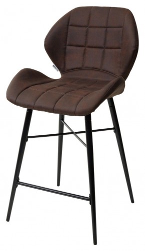 Полубарный стул MARCEL COWBOY-#800 темно-коричневый (H=65cm), ткань микрофибра М-City в Нефтекамске - neftekamsk.ok-mebel.com | фото