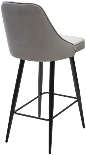 Полубарный стул NEPAL-PB СВЕТЛО- СЕРЫЙ BM-4, велюр/ черный каркас (H=68cm) М-City в Нефтекамске - neftekamsk.ok-mebel.com | фото 4