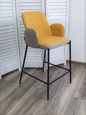 Полубарный стул NYX (H=65cm) VF106 желтый / VF120 серый М-City в Нефтекамске - neftekamsk.ok-mebel.com | фото