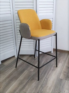 Полубарный стул NYX (H=65cm) VF106 желтый / VF120 серый М-City в Нефтекамске - neftekamsk.ok-mebel.com | фото 3