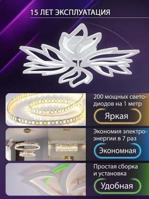Потолочная люстра Natali Kovaltseva RIF LED LAMPS 81118/5C в Нефтекамске - neftekamsk.ok-mebel.com | фото 5