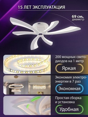 Потолочная люстра Natali Kovaltseva VIO LED LAMPS 81453 в Нефтекамске - neftekamsk.ok-mebel.com | фото 5