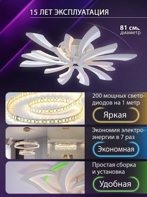 Потолочная люстра Natali Kovaltseva VIO LED LAMPS 81454 в Нефтекамске - neftekamsk.ok-mebel.com | фото 5