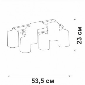 Потолочная люстра Vitaluce V3092 V3092-1/6PL в Нефтекамске - neftekamsk.ok-mebel.com | фото 4