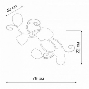 Потолочная люстра Vitaluce V3269 V3269-3/6PL в Нефтекамске - neftekamsk.ok-mebel.com | фото 2