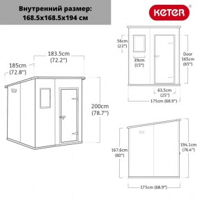 Сарай Манор Пентхаус 6x6 (MANOR PENT 6x6) в Нефтекамске - neftekamsk.ok-mebel.com | фото 3