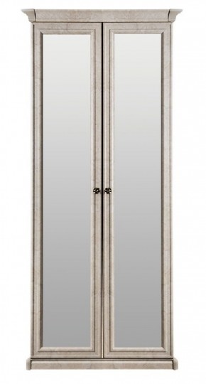 Шкаф 2-х створчатый с зеркалом Афина (крем корень) в Нефтекамске - neftekamsk.ok-mebel.com | фото