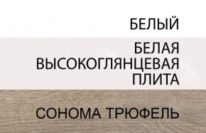 Шкаф 2D/TYP 20A, LINATE ,цвет белый/сонома трюфель в Нефтекамске - neftekamsk.ok-mebel.com | фото 4