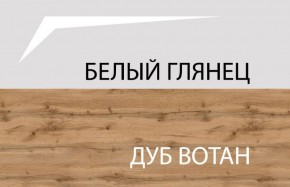 Шкаф 2DG с полками, TAURUS, цвет белый/дуб вотан в Нефтекамске - neftekamsk.ok-mebel.com | фото 4