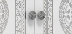 Шкаф 4-х дверный с зеркалами (12.244) Грация (белый/серебро) в Нефтекамске - neftekamsk.ok-mebel.com | фото 2