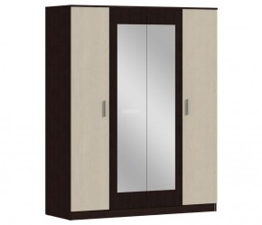 Шкаф 4х дверный с зеркалами Уют СБ-2750/1.Н (Венге/Паллада) в Нефтекамске - neftekamsk.ok-mebel.com | фото