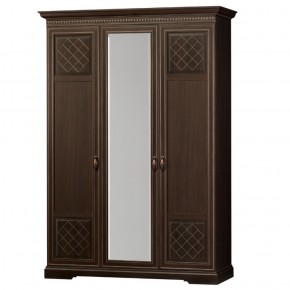 Шкаф для одежды 3-дверный №800 Парма Дуб нортон темный в Нефтекамске - neftekamsk.ok-mebel.com | фото