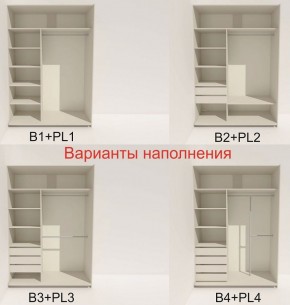 Шкаф-купе 1400 серии SOFT D6+D4+B2+PL2 (2 ящика+1штанга+1 полка) профиль «Капучино» в Нефтекамске - neftekamsk.ok-mebel.com | фото 7