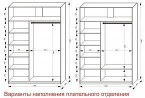 Шкаф-купе 1600 серии SOFT D6+D4+B2+PL2 (2 ящика+1штанга+1 полка) профиль «Капучино» в Нефтекамске - neftekamsk.ok-mebel.com | фото 8