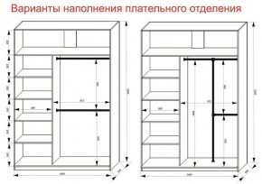 Шкаф-купе 1600 серии SOFT D6+D4+B2+PL2 (2 ящика+1штанга+1 полка) профиль «Капучино» в Нефтекамске - neftekamsk.ok-mebel.com | фото 9