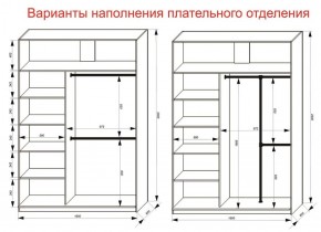 Шкаф-купе 1600 серии SOFT D8+D2+B2+PL4 (2 ящика+F обр.штанга) профиль «Графит» в Нефтекамске - neftekamsk.ok-mebel.com | фото 8
