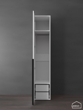 Шкаф Linnea MHR-1-3 2050х400х510 (Белый-М 11.1.2) в Нефтекамске - neftekamsk.ok-mebel.com | фото 6