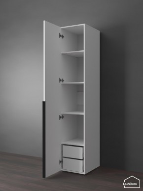 Шкаф Linnea MHR-1-3 2050х400х510 (Белый-М 11.1.2) в Нефтекамске - neftekamsk.ok-mebel.com | фото 5