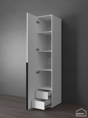 Шкаф Linnea MHR-1-3 2050х400х510 (Белый-М 11.1.2) в Нефтекамске - neftekamsk.ok-mebel.com | фото 6