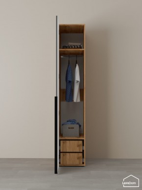 Шкаф Linnea MHR-1-3 2050х400х510 (ДВ-М 11.1.25) в Нефтекамске - neftekamsk.ok-mebel.com | фото 5
