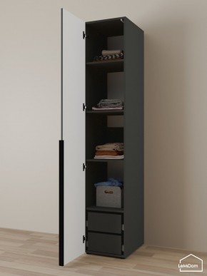 Шкаф Linnea MHR-1-4 2050х400х510 (Графит-М 11.1.25) в Нефтекамске - neftekamsk.ok-mebel.com | фото 5