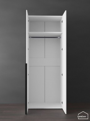 Шкаф Linnea MHR-2 2050х800х510 (Белый-М 11.1.1) в Нефтекамске - neftekamsk.ok-mebel.com | фото 4