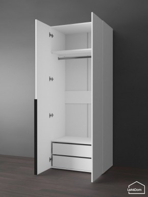 Шкаф Linnea MHR-2-3 2050х800х510 (Белый-М 11.1.1) в Нефтекамске - neftekamsk.ok-mebel.com | фото 6