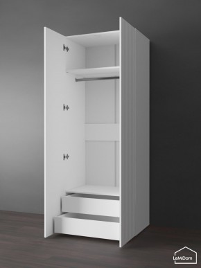 Шкаф Linnea MHR-2PO-3 2050х800х510 (Белый-М 11.1.2) в Нефтекамске - neftekamsk.ok-mebel.com | фото 5