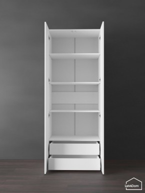 Шкаф Linnea MHR-2PO-4 2050х800х510 (Белый-М 11.1.1) в Нефтекамске - neftekamsk.ok-mebel.com | фото 6