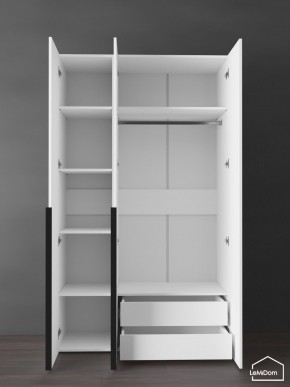 Шкаф Linnea MHR-3-2 2050х1200х510 (Белый-М 11.1.1) в Нефтекамске - neftekamsk.ok-mebel.com | фото 6