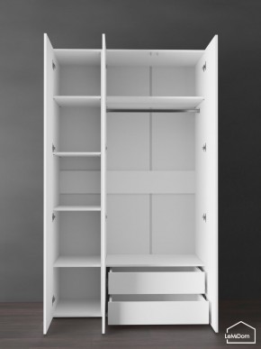 Шкаф Linnea MHR-3PO-2 2050х1200х510 (Белый-М 11.1.1) в Нефтекамске - neftekamsk.ok-mebel.com | фото 5