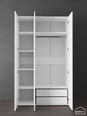 Шкаф Linnea MHR-3PO-2 2050х1200х510 (Белый-М 11.1.1) в Нефтекамске - neftekamsk.ok-mebel.com | фото 6