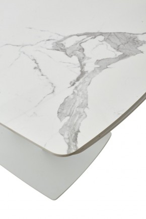 Стол ALATRI 120 GLOSS STATUARIO WHITE SOLID CERAMIC / WHITE, ®DISAUR в Нефтекамске - neftekamsk.ok-mebel.com | фото 10