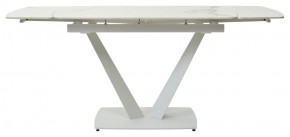 Стол ALATRI 120 GLOSS STATUARIO WHITE SOLID CERAMIC / WHITE, ®DISAUR в Нефтекамске - neftekamsk.ok-mebel.com | фото 4