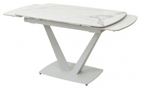 Стол ALATRI 120 GLOSS STATUARIO WHITE SOLID CERAMIC / WHITE, ®DISAUR в Нефтекамске - neftekamsk.ok-mebel.com | фото 8