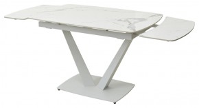 Стол ALATRI 120 GLOSS STATUARIO WHITE SOLID CERAMIC / WHITE, ®DISAUR в Нефтекамске - neftekamsk.ok-mebel.com | фото 9
