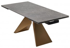 Стол ALES 180 BLACK GRAVE SOLID CERAMIC, керамика / бронзовый, ®DISAUR в Нефтекамске - neftekamsk.ok-mebel.com | фото 14