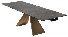 Стол ALES 180 BLACK GRAVE SOLID CERAMIC, керамика / бронзовый, ®DISAUR в Нефтекамске - neftekamsk.ok-mebel.com | фото 7