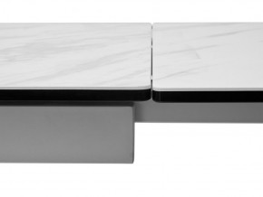 Стол BELLUNO 160 MARBLES KL-99 Белый мрамор матовый, итальянская керамика/ белый каркас, ®DISAUR в Нефтекамске - neftekamsk.ok-mebel.com | фото 7