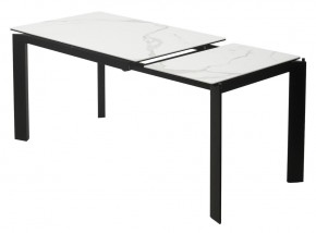 Стол CORNER 120 HIGH GLOSS STATUARIO керамика, стекло/ черный каркас, ®DISAUR в Нефтекамске - neftekamsk.ok-mebel.com | фото 4
