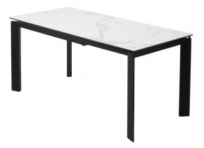 Стол CORNER 120 HIGH GLOSS STATUARIO керамика, стекло/ черный каркас, ®DISAUR в Нефтекамске - neftekamsk.ok-mebel.com | фото 6