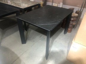 Стол CORNER 120 MATT BLACK MARBLE SOLID CERAMIC / BLACK, ®DISAUR в Нефтекамске - neftekamsk.ok-mebel.com | фото 2