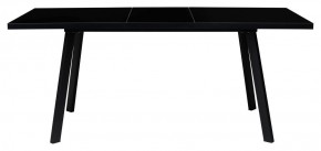 Стол ФИН 120 Черный, стекло/ Черный каркас М-City в Нефтекамске - neftekamsk.ok-mebel.com | фото 1