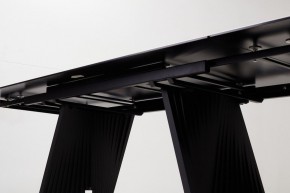 Стол IVAR 180 MARBLES KL-188 Контрастный мрамор, итальянская керамика, ®DISAUR в Нефтекамске - neftekamsk.ok-mebel.com | фото 6