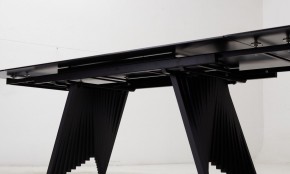Стол IVAR 180 MARBLES KL-80 Серый мрамор, итальянская керамика, ®DISAUR в Нефтекамске - neftekamsk.ok-mebel.com | фото 3