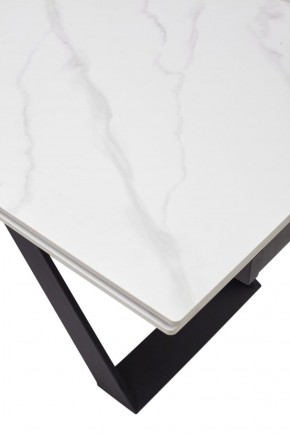 Стол LIVORNO 180 MATT WHITE MARBLE SOLID CERAMIC / BLACK, ®DISAUR в Нефтекамске - neftekamsk.ok-mebel.com | фото 9